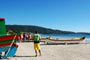 Pescadores na espera da tainha na praia de bombas - Bombinhas 