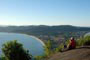 Vista do Morro do macaco em Bombinhas.