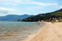 vista da orla da praia de fora, palho&ccedil;a, sc 