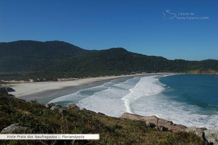 vista praia de naufragados santa catarina brasil