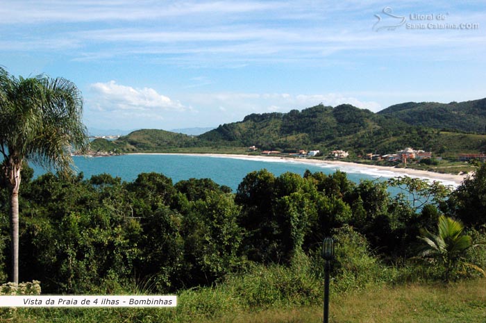 Vista panorâmica de 4 Ilhas em Bombinhas