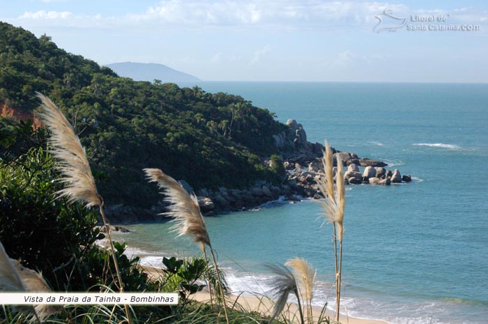 Vista da Praia da Tainha em Bombinhas.