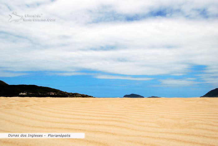 Dunas de areia praia dos ingleses