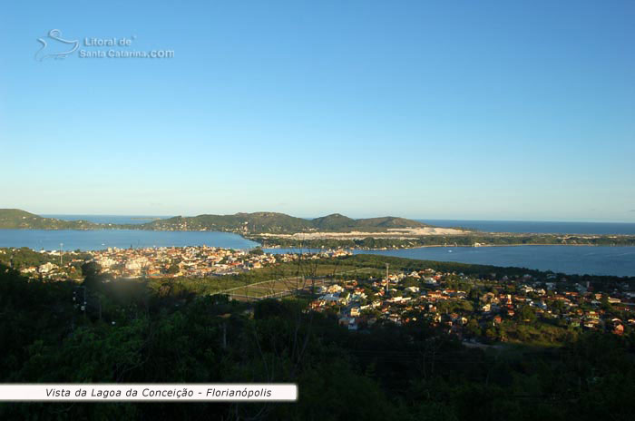 Vista da lagoa da conceicao