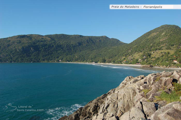 vista do morro para a praia do matadeiro em florianópolis santa catarina brasil
