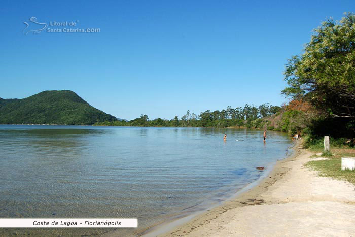 águas límpidas do canto da lagoa, floripa, sc