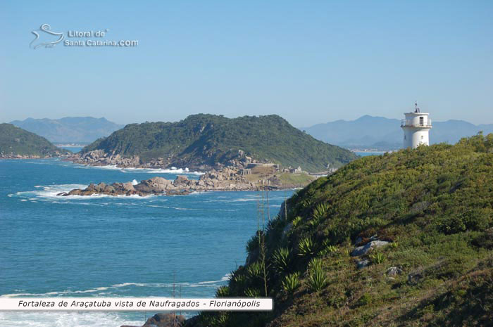 fortaleza de araçatuba, vista do morro da praia de naufragados