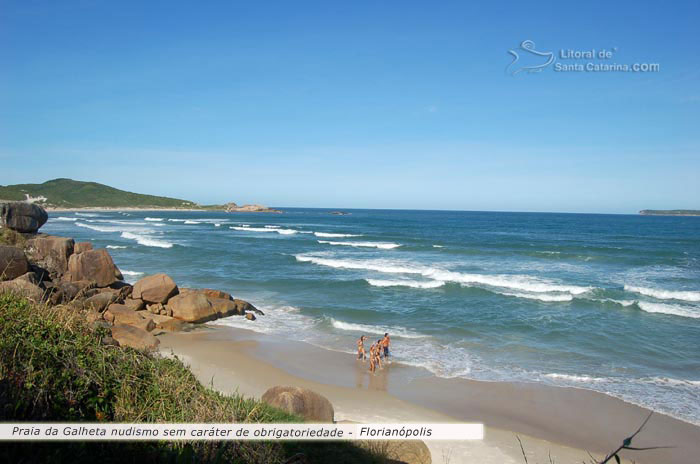 Praia de nudismo, galheta