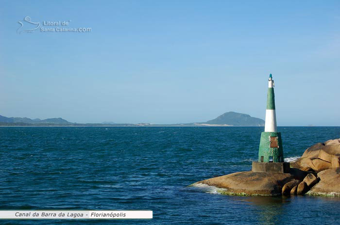 Saida do canal da barra da lagoa, florianópolis, santa catarina, brasil, américa do sul