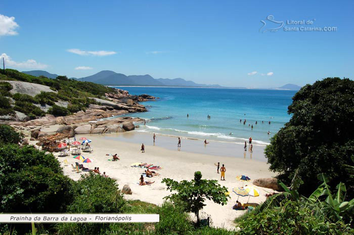 Vista orla prainha da barra da lagoa