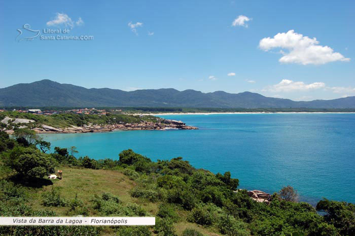 Vista da barra da lagoa