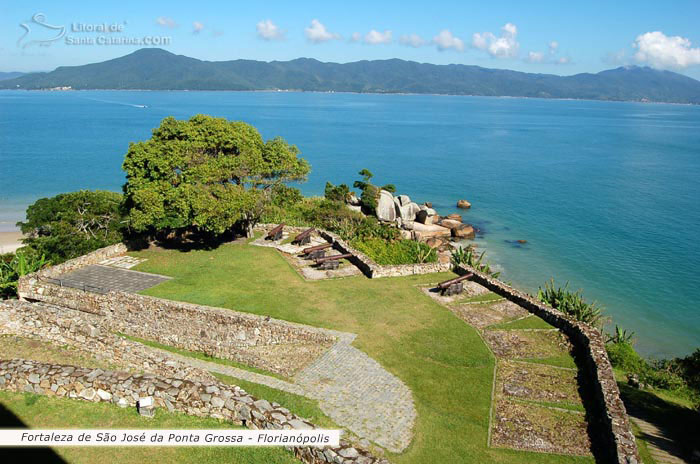 Vista aérea da Fortaleza de são josé da ponta grossa