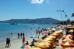 Praia de Canasvieiras de Floripa