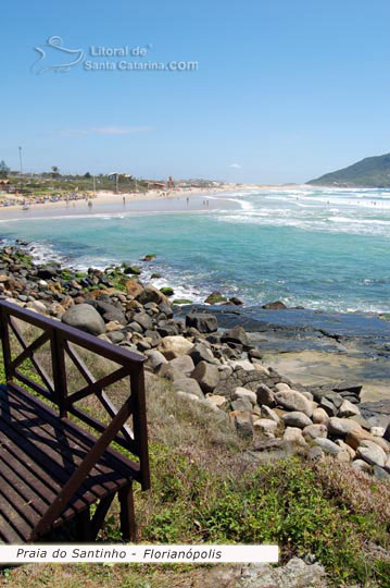 Vista do costão do santinho em santa catarina