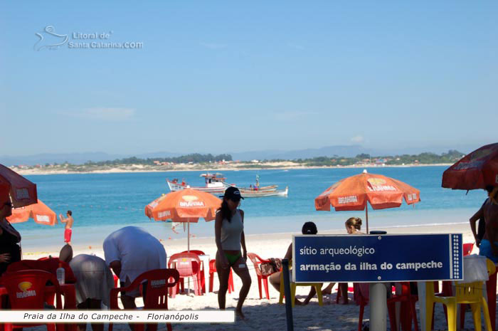 Placa, sítio arquiologico, armação da ilha do campeche