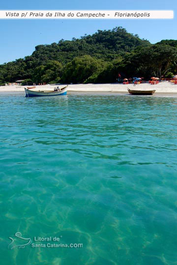 Vista para ilha do campeche florianopolis