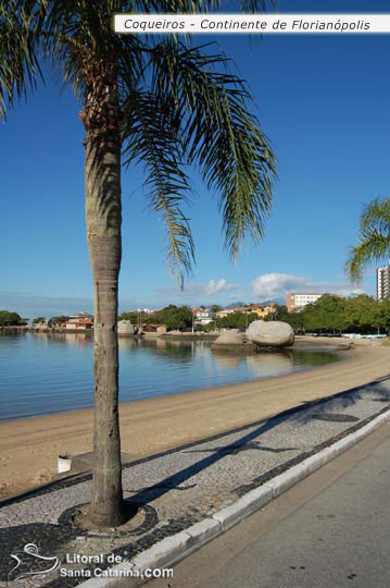 Orla da bela avenida Beira-Mar Norte