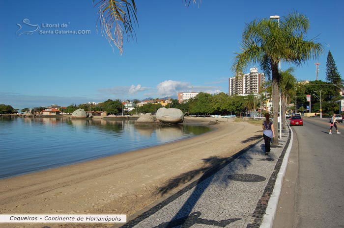 Avenida Beira-Mar Norte calçadão e praia