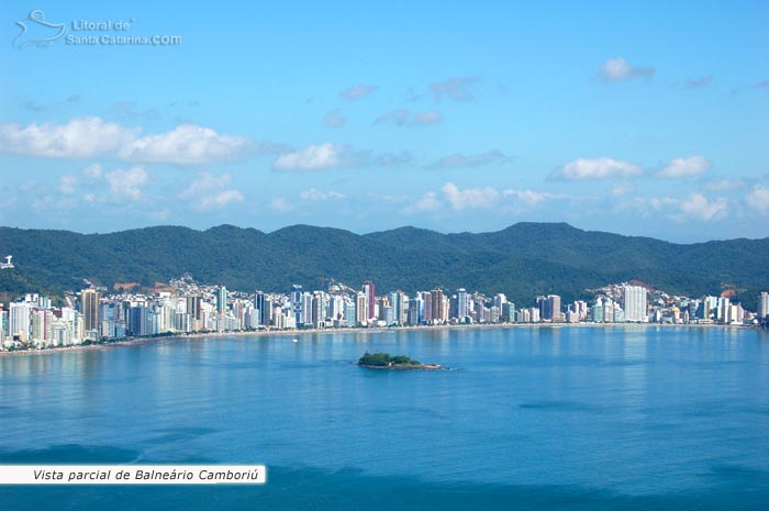 Vista aérea de Balneário Camboriú.