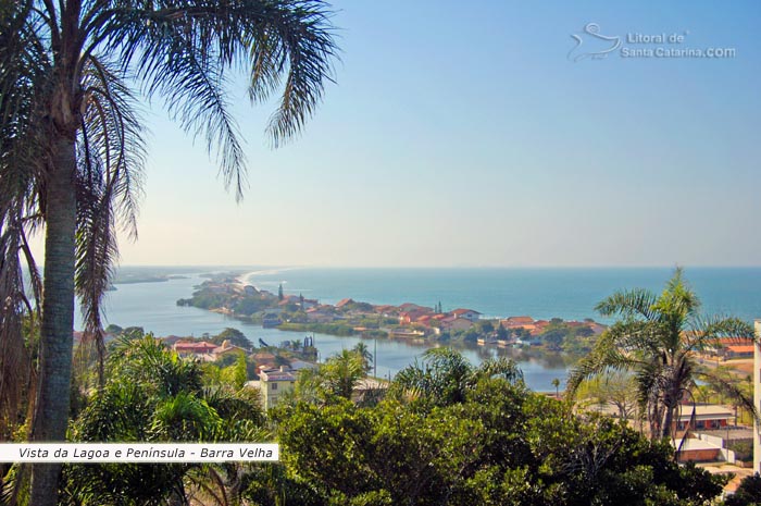 vista da lagoa e peninsula da barra velha sc