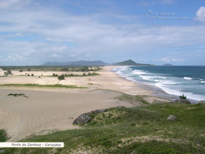 Mirante para a paradisíaca praia da gamboa