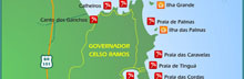 Mapa de Governador Celso Ramos