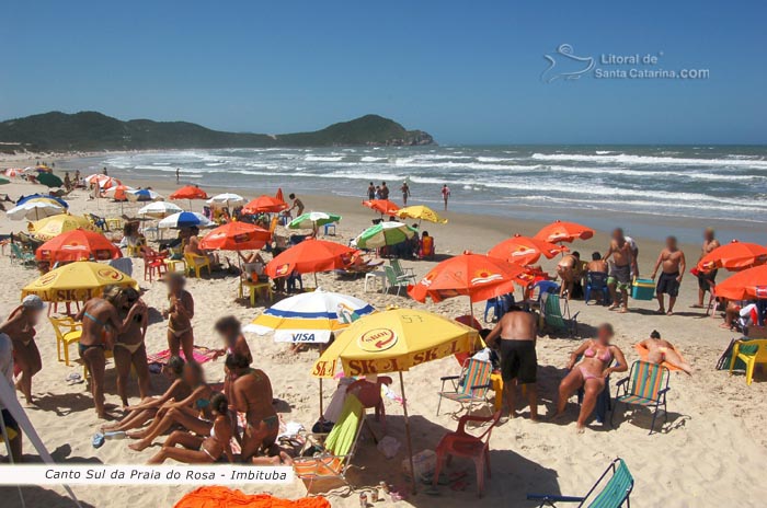 Praia do rosa lotada de gatas