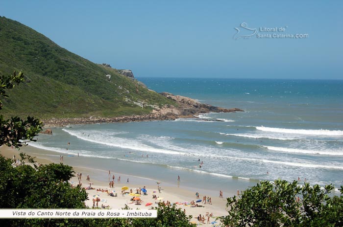 Vista do canto norte da praia do rosa