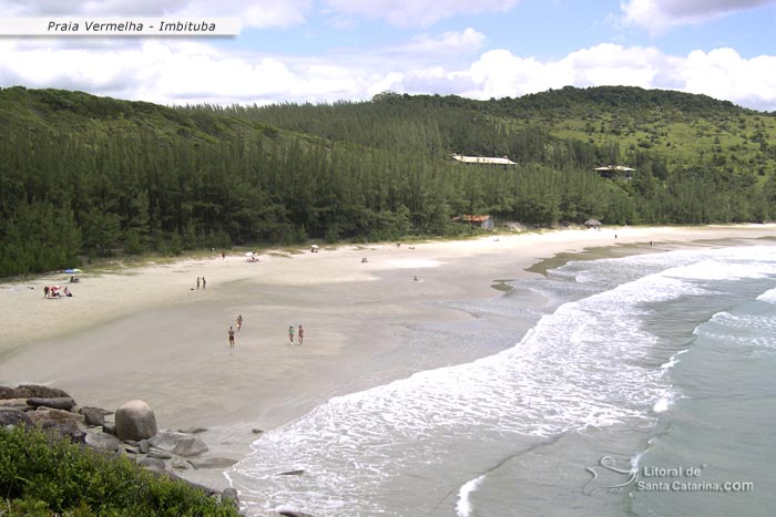 Vista do mirante pra chegar na praia vermelha