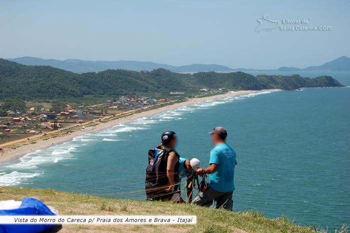 vista do morro do careca para a praia em itajaí santa catarina