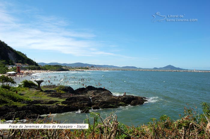 vista da praia do bico do papagaio