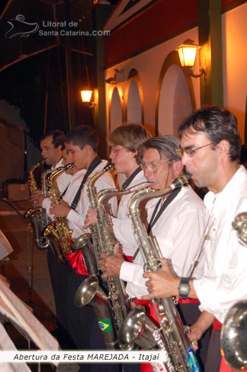 abertura da festa marejada em itajai