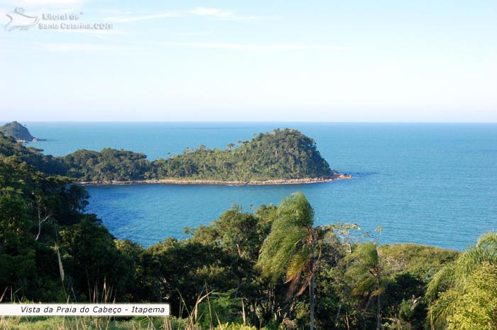 Vista da Praia do Cabeço em itapema