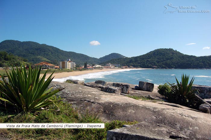 Vista da praia mato de camboriú.