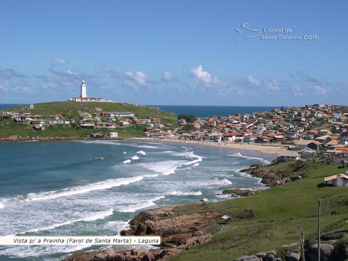 Vista para a prainha do farol de santa marta