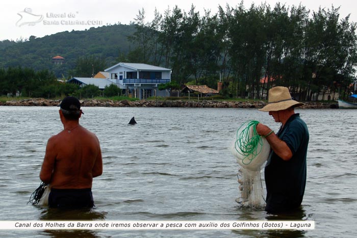 a espera dos peixes em laguna