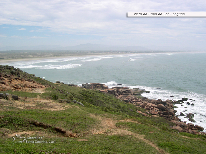 vista da praia do sol