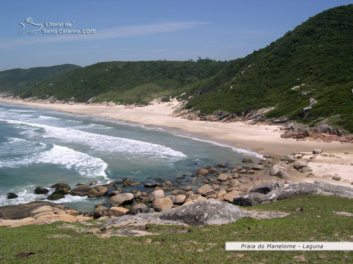 praia do manelome em laguna