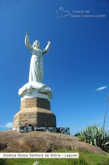 estátua nossa senhora da glória em laguna