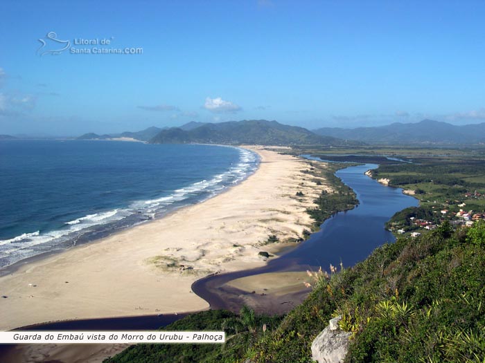 guarda do embau, vista do morro do urubu