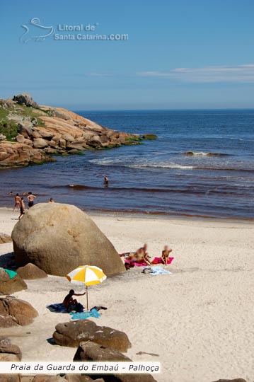 canto esquerdo da guarda do embau, linda praia de santa catarina