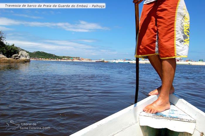 travessia de barco na guarda