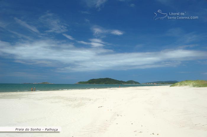 praia do sonho sc, vista linda da orla