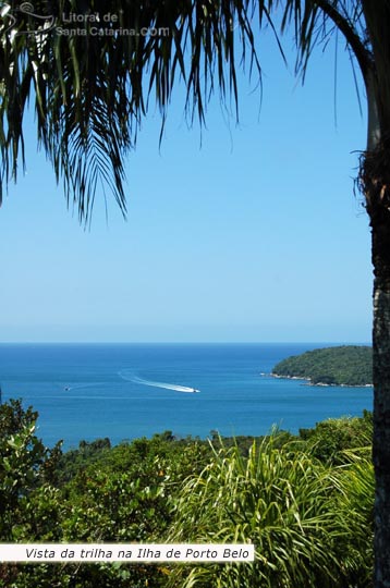 Vista da ilha de porto belo.