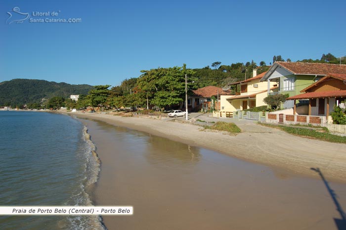 orla da praia de porto belo sc