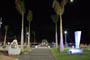 Molhe da Barra Sul em Balneário Camboriú a noite.