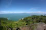 Vista de um mirante para a Praia da Tainha em Bombinhas.