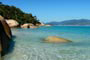 águas cristalinas da ilha do campeche em Florianópolis