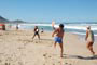Praia Mole, galera jogando frescobol