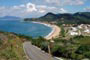 Vista da rodovia interpraias para a praia do estaleiro em Balneário Camboriú.